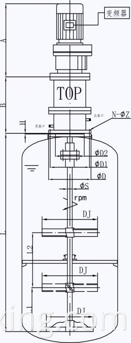 Magnetic Drive Tank Stirrer Mixer2